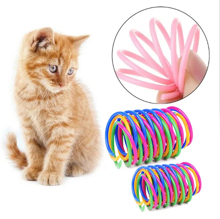 Interactive Coil Springs: Colorful Fun for Your Feline Friend